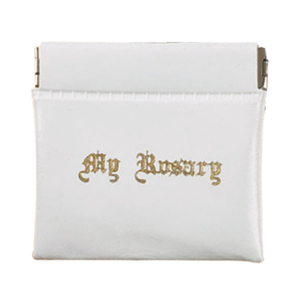 Rosary Case Pinch-White