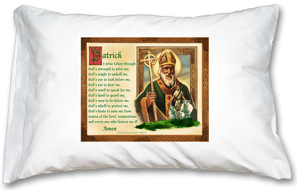 PRAYER PILLOWCASE  ST. PATRICK