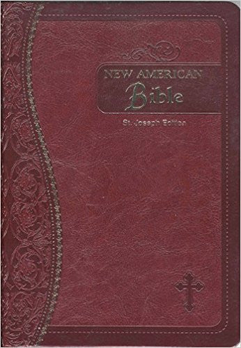 Saint Joseph Medium Size Gift Bible-NABRE Imitation Leather Burgundy