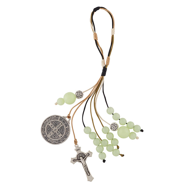 St. Benedict Luminous Bead Home Protection Hanger