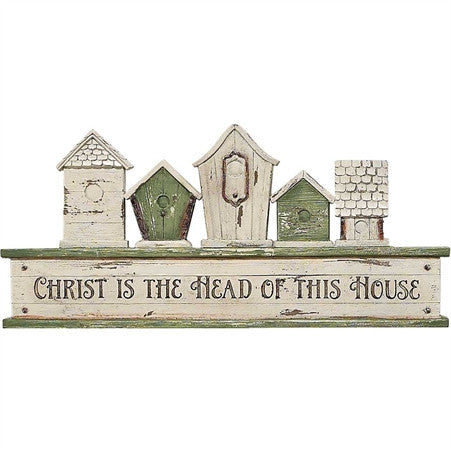 Christ is the Head of This House Resin Wall Plaque