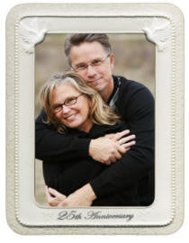 25th Anniversary Porcelain Anniversary Frame from Gund Gifts