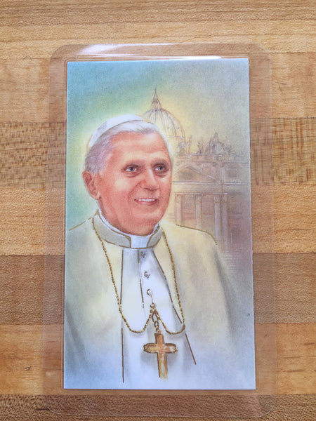 Pope Benedict XVI Holy Card DISCONTINUED