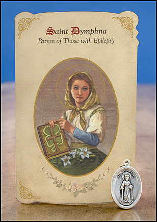 St. Dymphna Epilepsy Healing Medal Set
