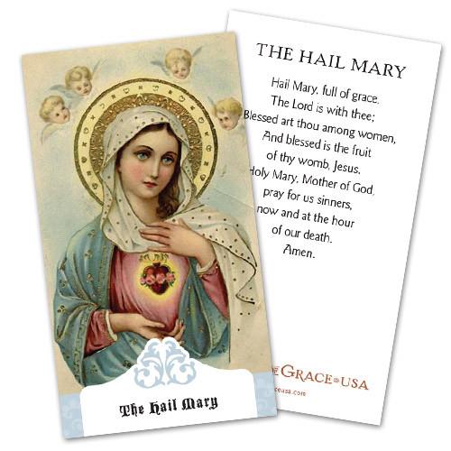 Hail Mary Holy Cards