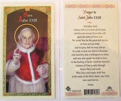 St. John XXIII Laminate Holy Card