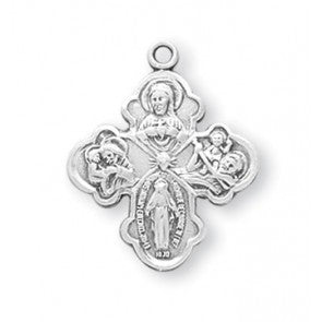 Sterling Silver 4-Way Medal S141218