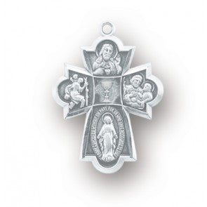 Sterling Silver 4-Way Medal S146924