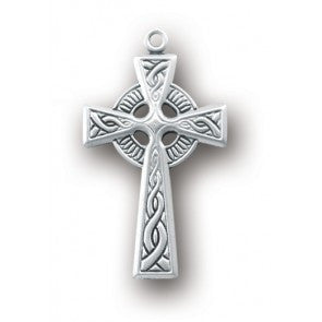 Sterling Silver Irish Celtic Cross Pendant