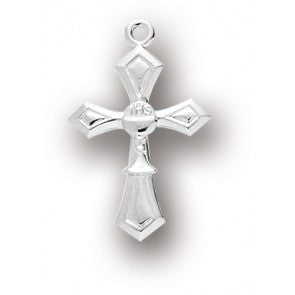 Sterling Silver Cross 1" with Chalice 18" Chain S376518