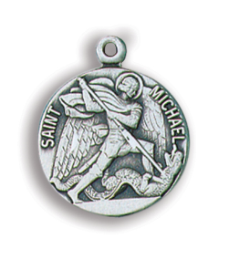 St. Micheal Medal Sterling Silver Round