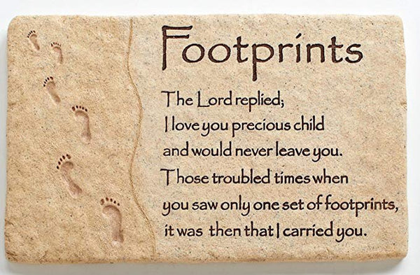 Footprints Wall Plaque