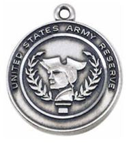 Army Reserve Sterling Silver St. Michael Military Medal from Jeweled Cross