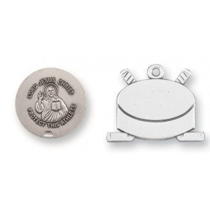 Lord Jesus Christ Sterling Silver Hockey Athlete Medal
