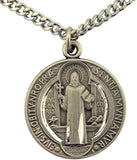 St. Benedict Pewter Medal with Holy Card