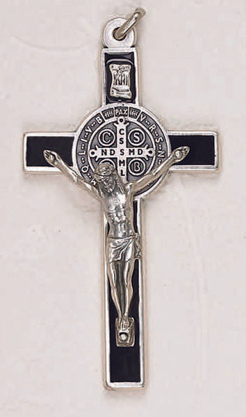 St. Benedict Crucifix 3inches with Black Enamel