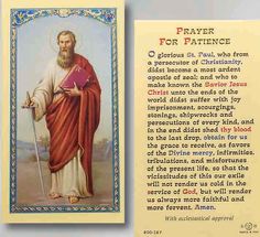 St. Paul Holy Card Laminate