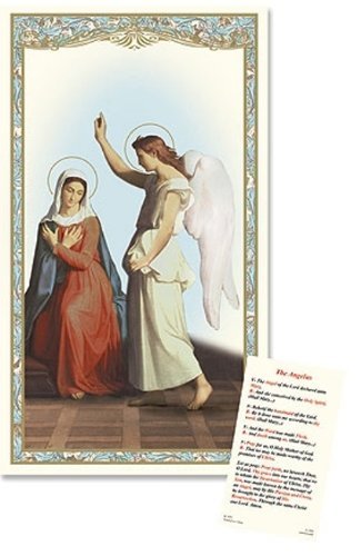 The Angelus Laminate Holy Card