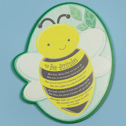 "The Bee-Attitudes" Shaped Plaque