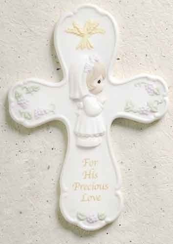 8"H Precious Moments First Communion Wall Cross Girl
