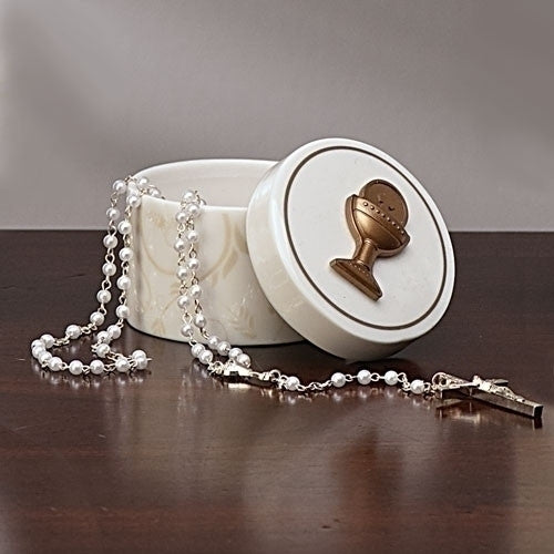 First Communion Keepsake Box with Vine and Branches/Rosary NOT included