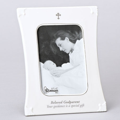 7.75"H Godparent Picture Frame Holds 3.5 x 5 Photograph