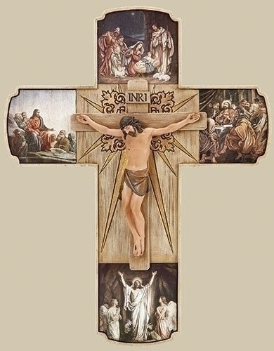 12" Life of Christ Crucifix by Joseph's Studio for Roman Inc.