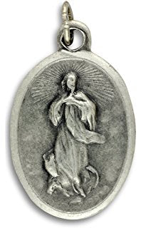 Our Lady of The Assumption - 1 inch Medal Oxidized