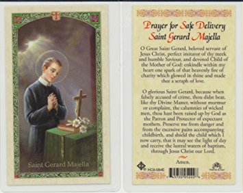 St. Gerard Majella Holy Card Laminate