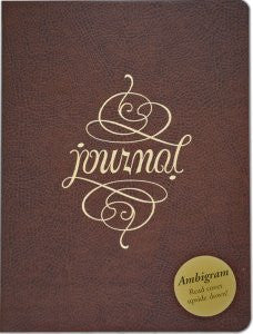 Ambigram Leather Journal
