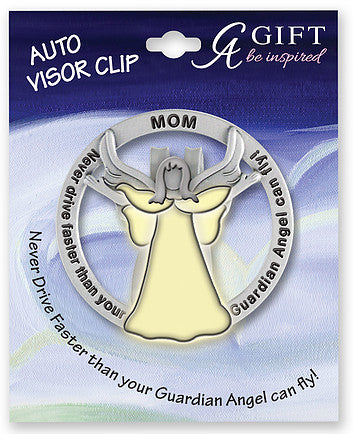Mom Angel Glow in the Dark Visor Clip