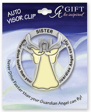 Sister Angel Glow in the Dark Visor Clip