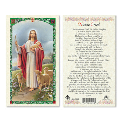 Nicene Creed Laminate Holy Card