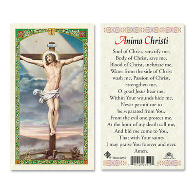 Anima Christi Laminate Holy Card
