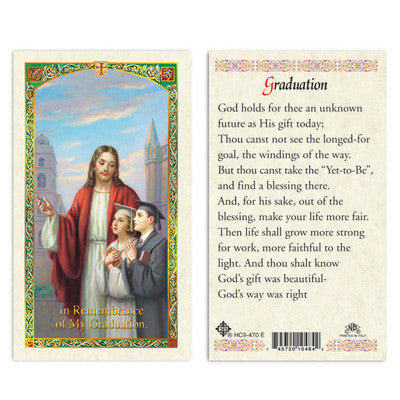 Graduation Holy Card