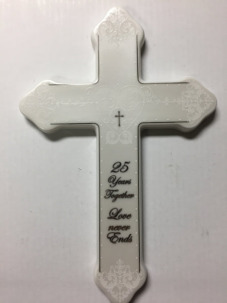 25th Wedding Anniversary Cross from Roman Inc.