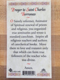 St. Charles Borromeo Laminate Holy Card