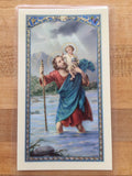 St. Christopher Ten Commandments for Highway Safety Laminate Holy Card