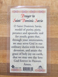 St. Dominic Savio Laminate Holy Card