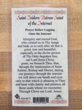 St. Isidore Patron Saint of the Internet Laminate Holy Card