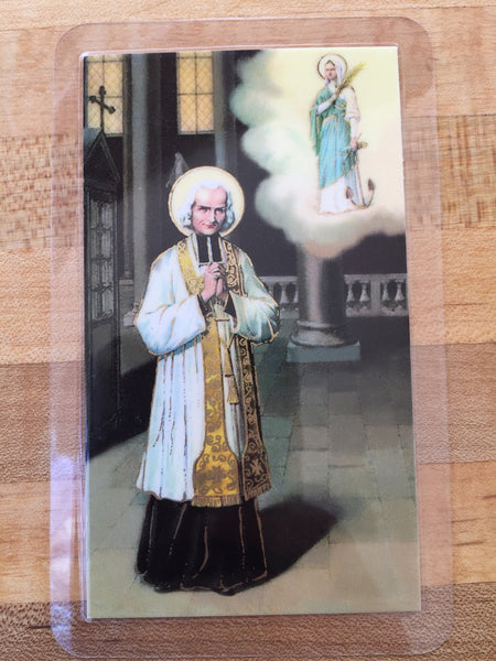 St. John Vianney Laminate Holy Card DISCONTINUED