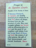 St. Ignatius Loyola Laminate Holy Card