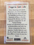 St. Luke Laminate Holy Card