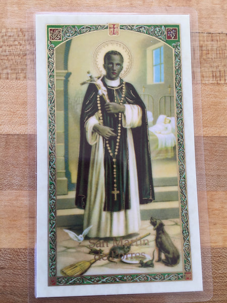 St. Martin de Porres Laminate Holy Card