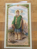 St. Patrick's Irish Blessing Laminate Holy Card