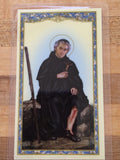 St. Peregrine Laminate Holy Card