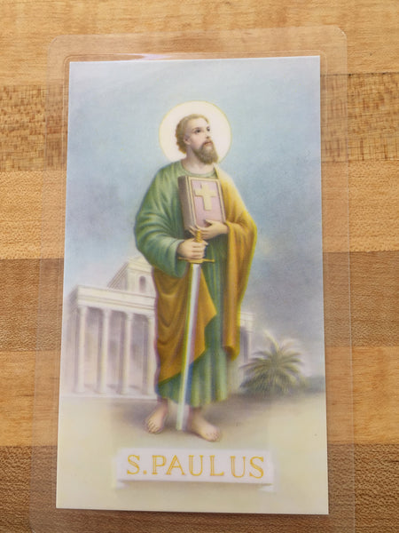 St. Paul Prayer for Patience Laminate Holy Card DISCONTINUED