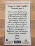 St. Richard Laminate Holy Card