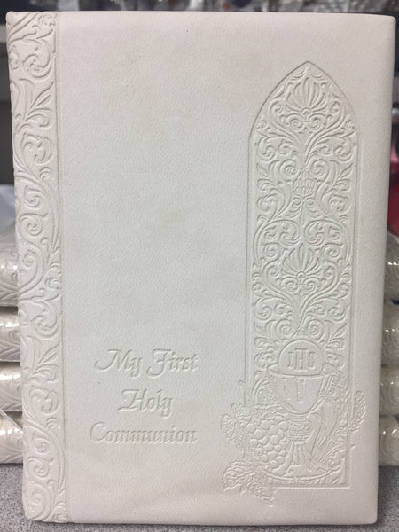 First Communion Mass Book Off White Padded