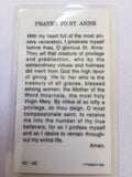 St. Anne Laminate Holy Card